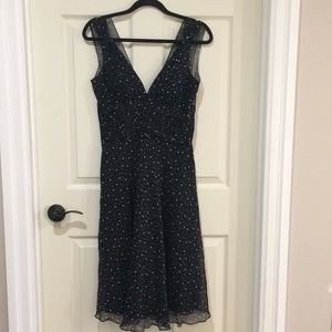 White House | Black Market dress, black chiffon